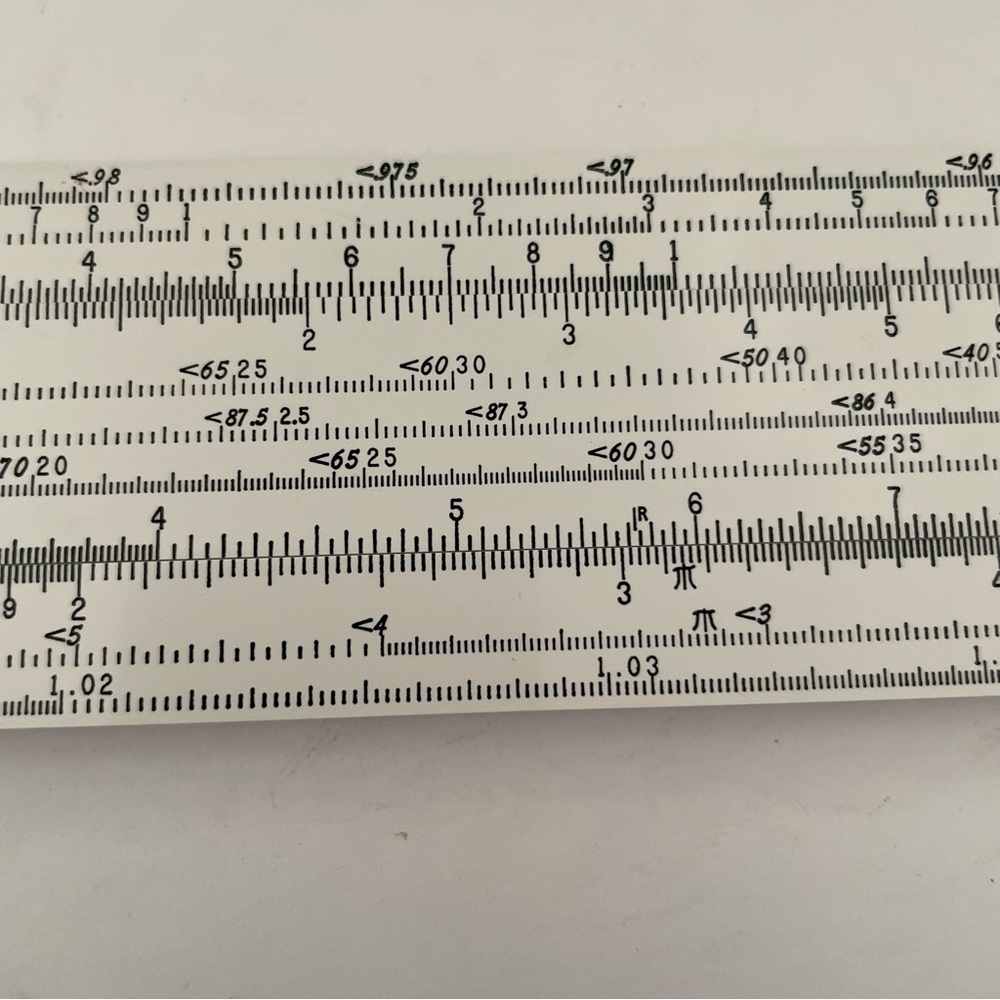 Pickett Microline 140 White Slide Ruler - Picture 3 of 12